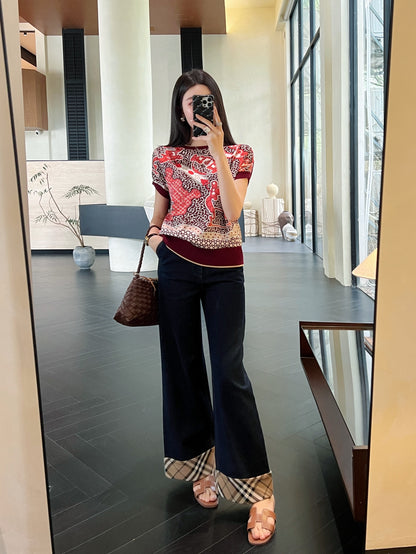 26ss Printed Knit T-Shirt