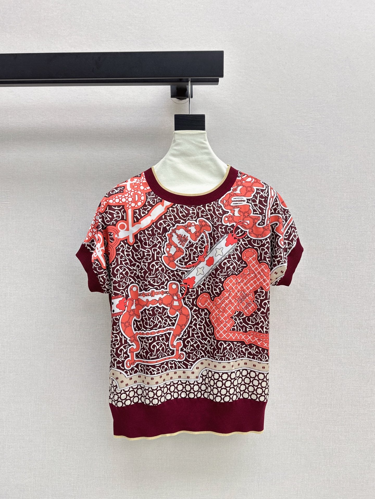 26ss Printed Knit T-Shirt