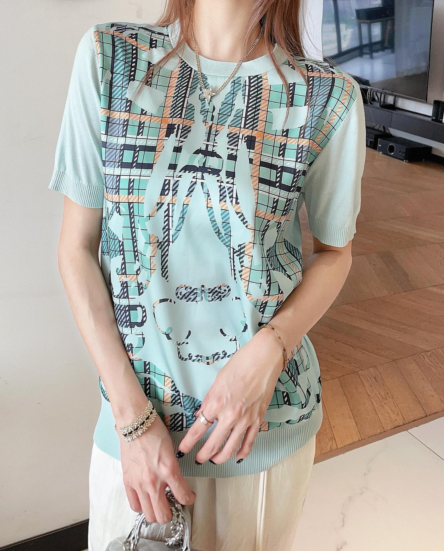 26ss Printed Knit T-shirt