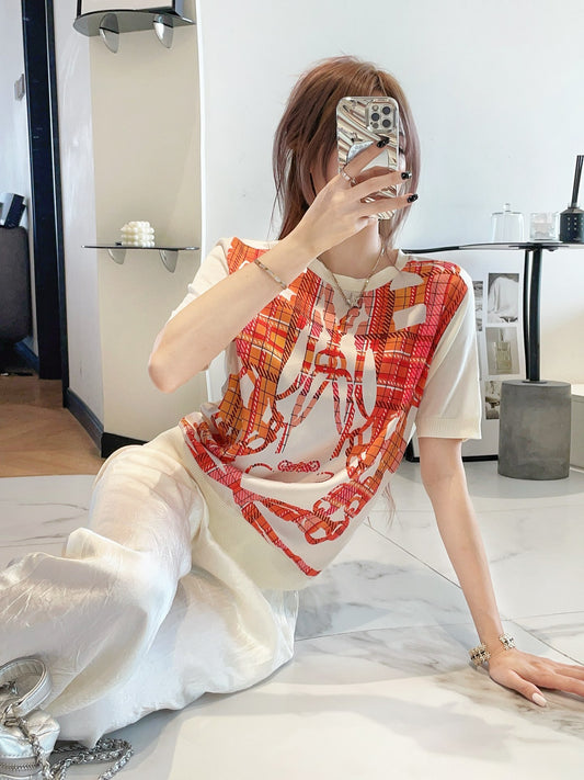 26ss Printed Knit T-shirt