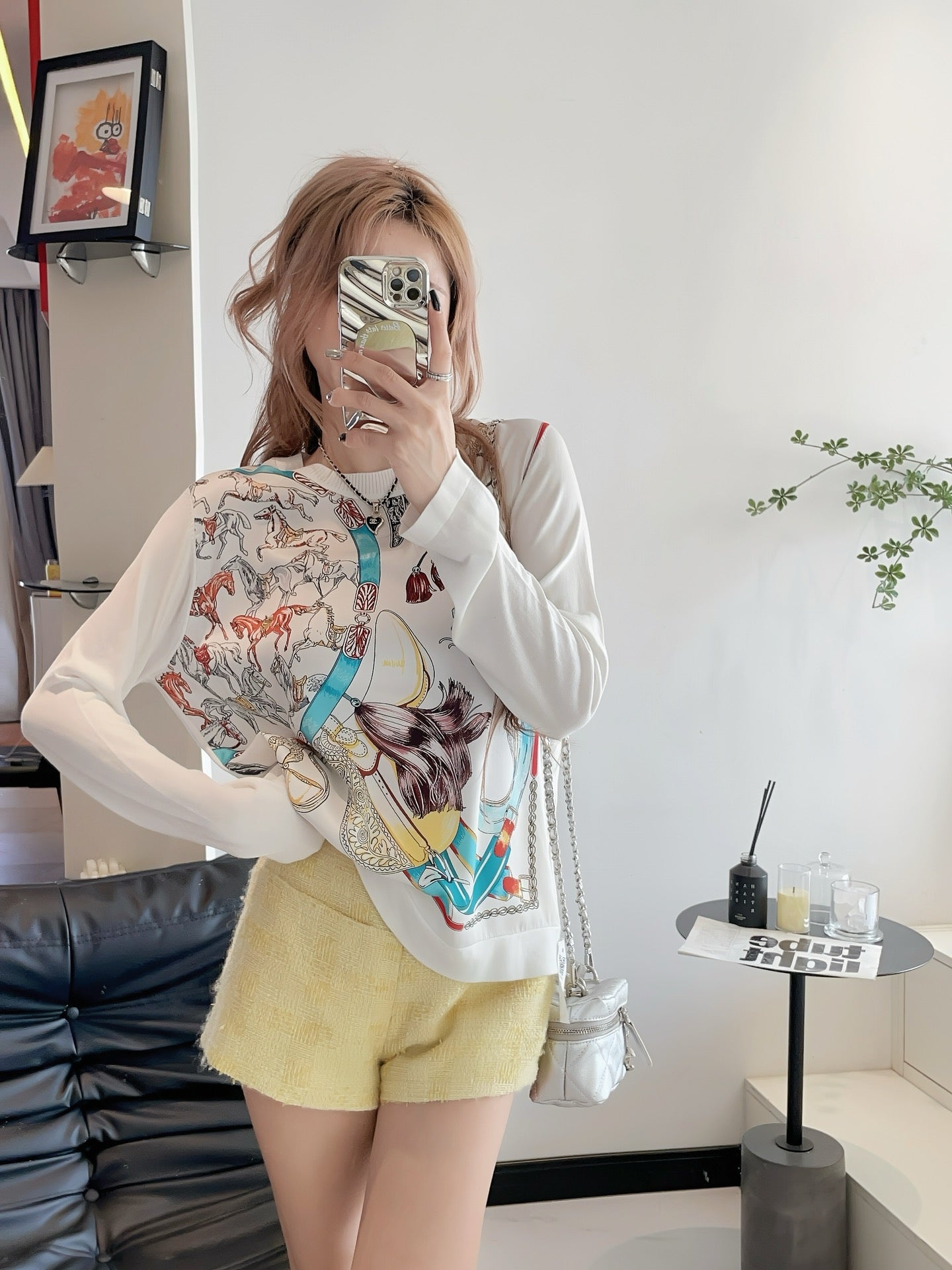 26ss Printed Pattern Knit Sweater