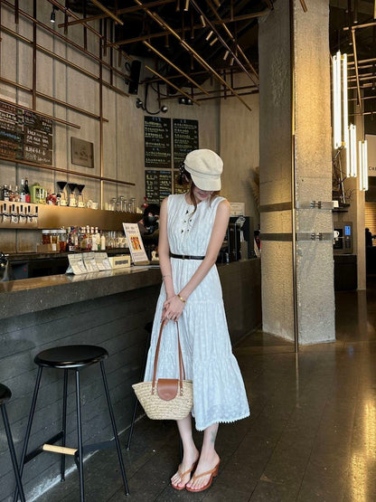 26ss Jacquard Sleeveless Dress