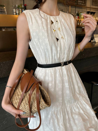 26ss Jacquard Sleeveless Dress