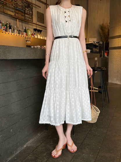 26ss Jacquard Sleeveless Dress