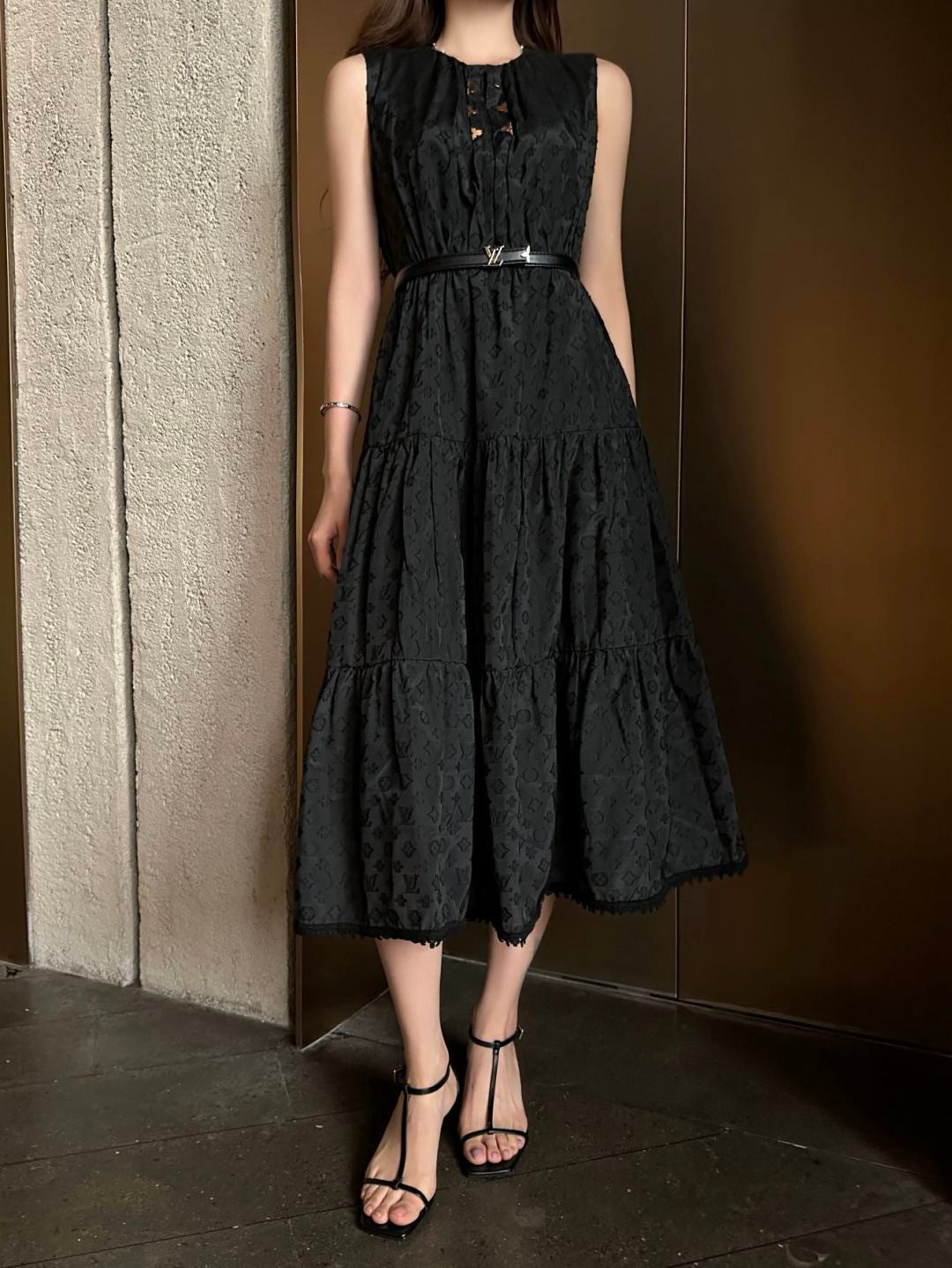 26ss Jacquard Sleeveless Dress