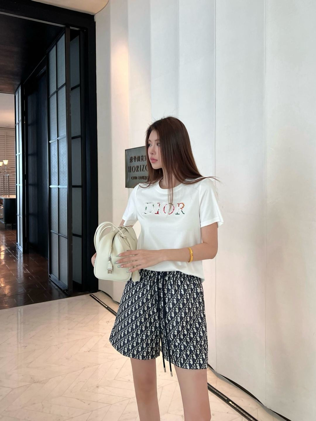 26ss Casual T-shirt + Jacquard Shorts