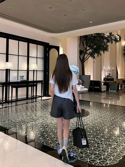 26ss Casual T-shirt + Jacquard Shorts