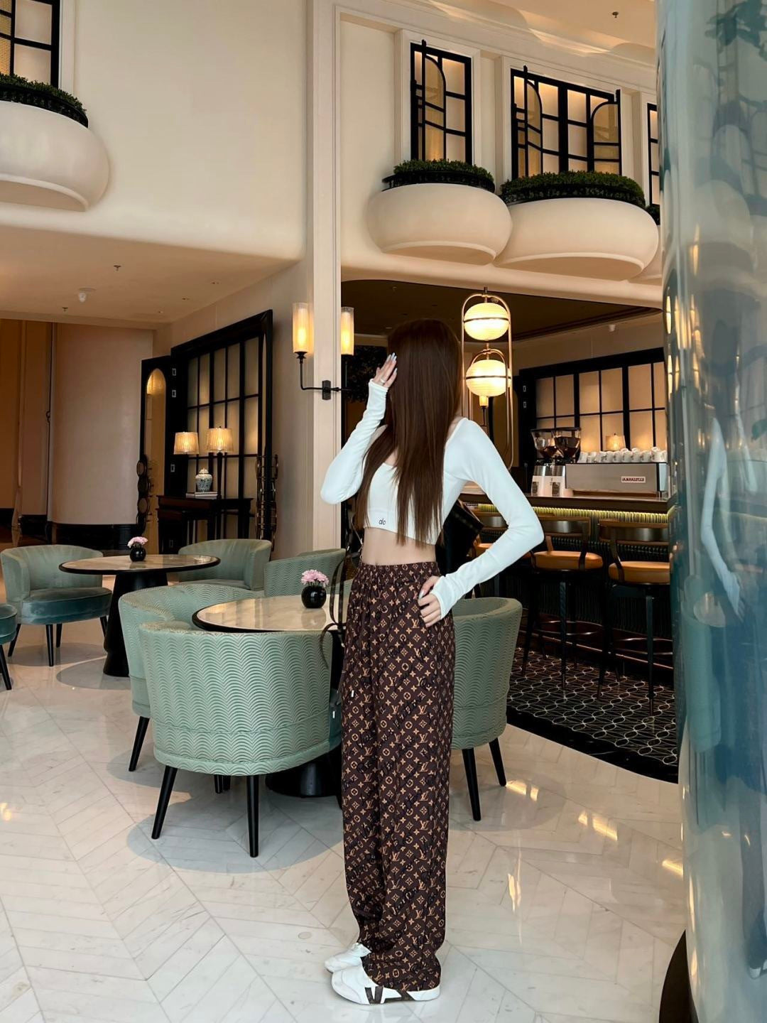26ss Monogram Print Trousers