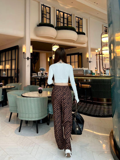 26ss Monogram Print Trousers