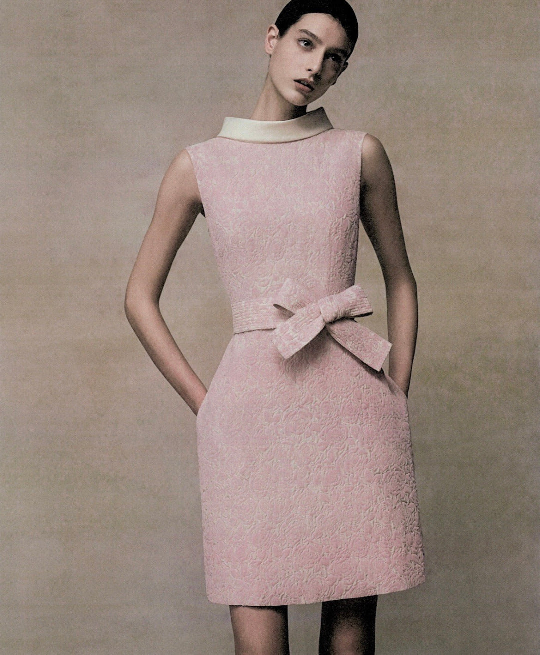 26ss Rose Jacquard Sleeveless Dress