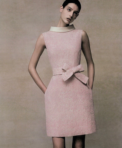 26ss Rose Jacquard Sleeveless Dress