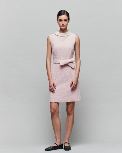 26ss Rose Jacquard Sleeveless Dress