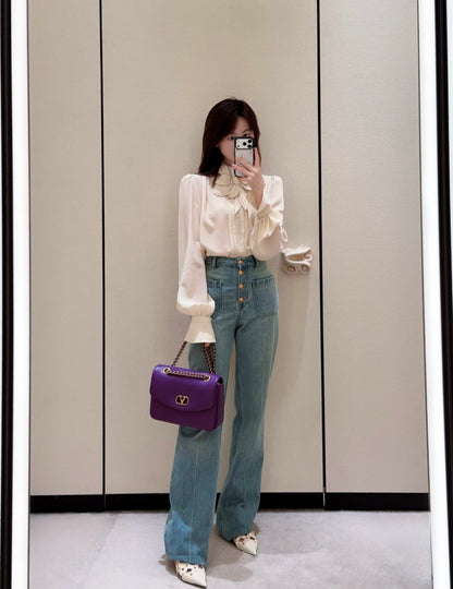 26ss Floral-decorated shirt