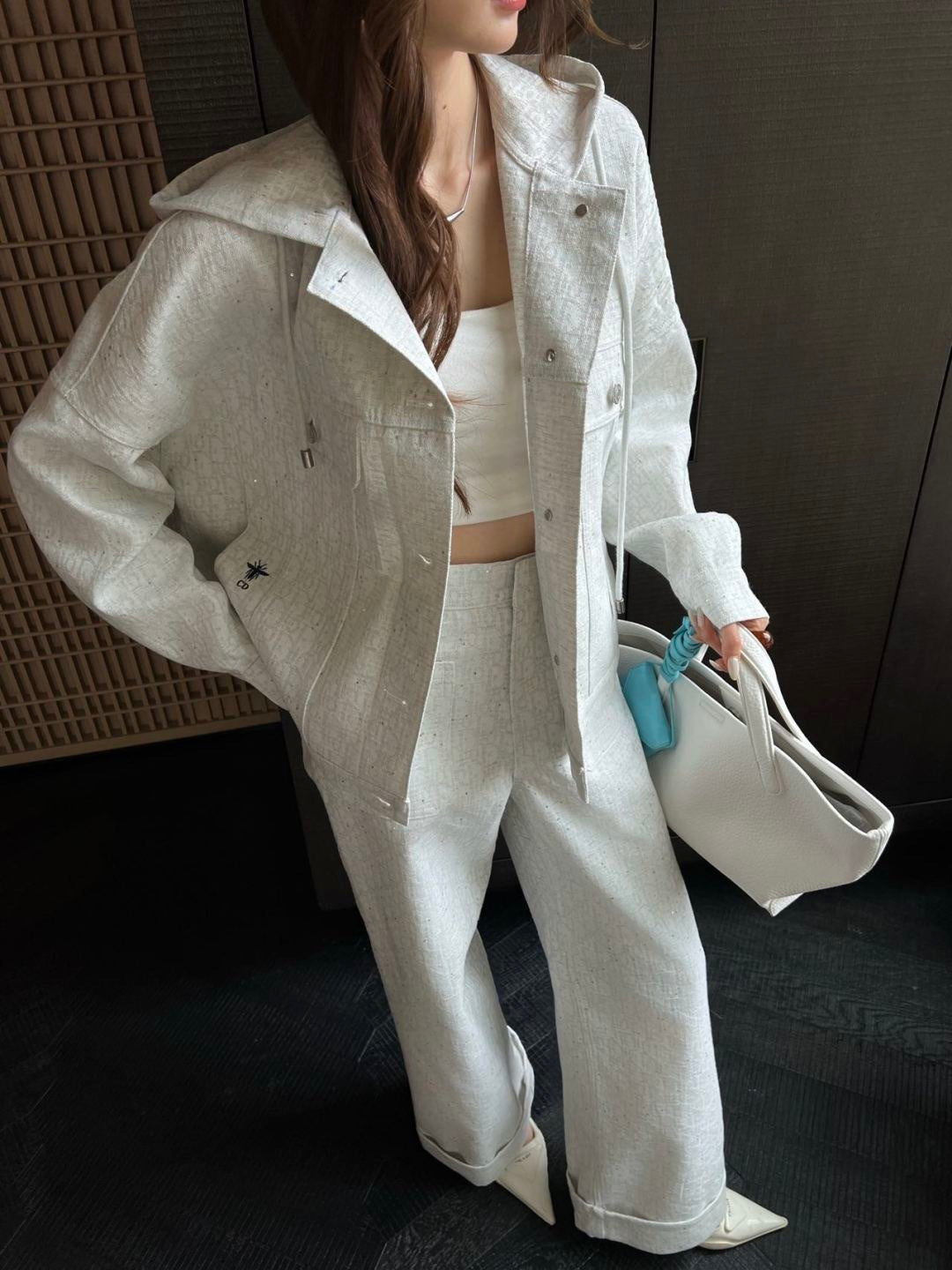 26ss Logo Denim Hooded Jacket