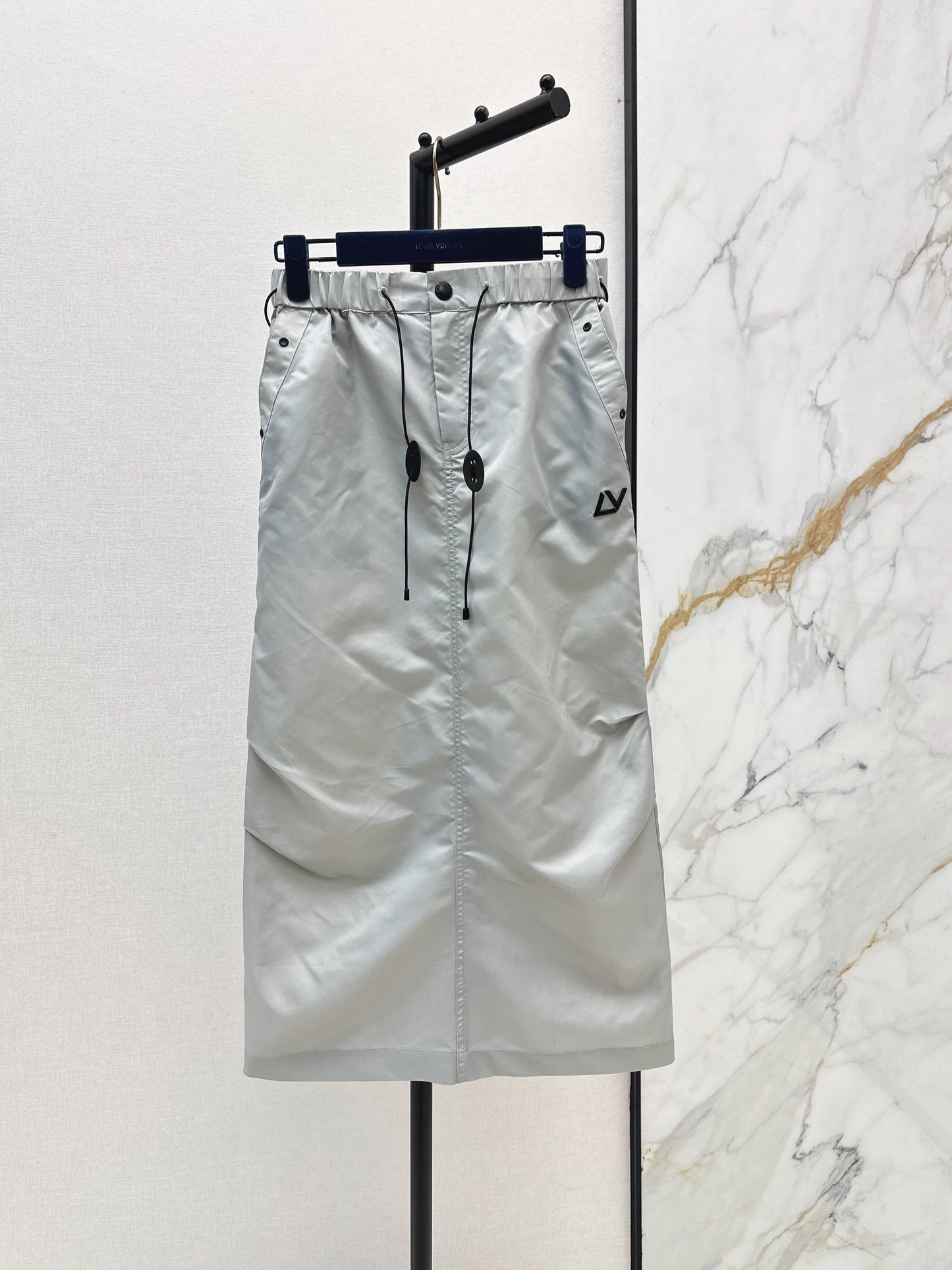 26ss Drawstring cargo skirt