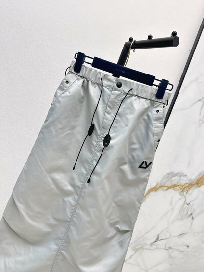 26ss Drawstring cargo skirt