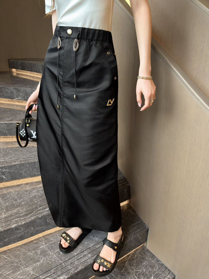 26ss Drawstring cargo skirt