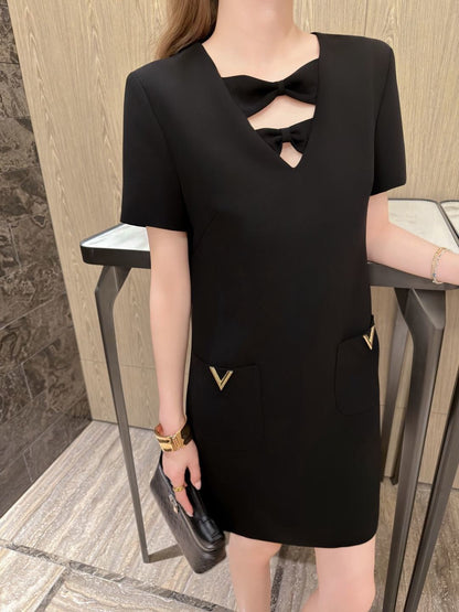 26ss Hardware-embellished dress