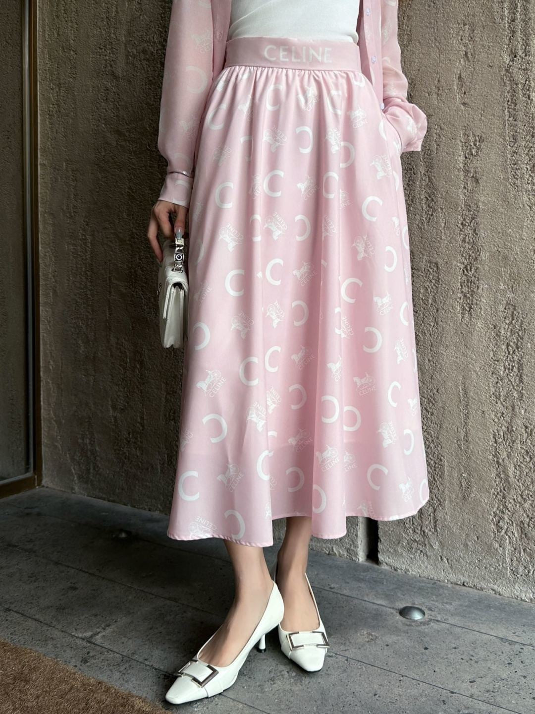 26ss Awn-Shaped High-Waisted Skirt