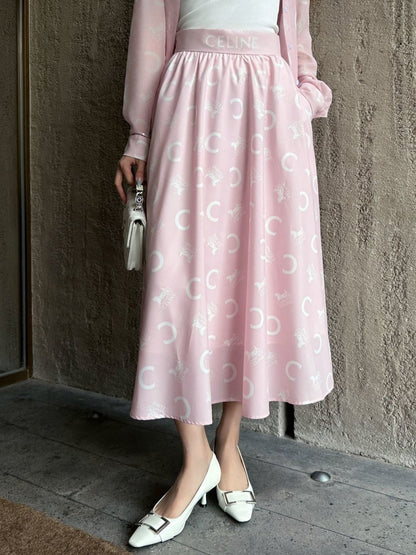 26ss Awn-Shaped High-Waisted Skirt