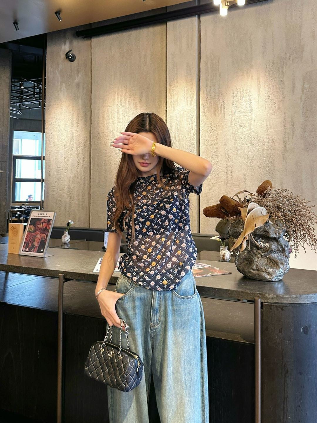 26ss Monogram mesh T-shirt