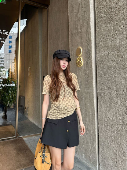 26ss Monogram mesh T-shirt