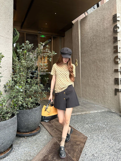 26ss Monogram mesh T-shirt