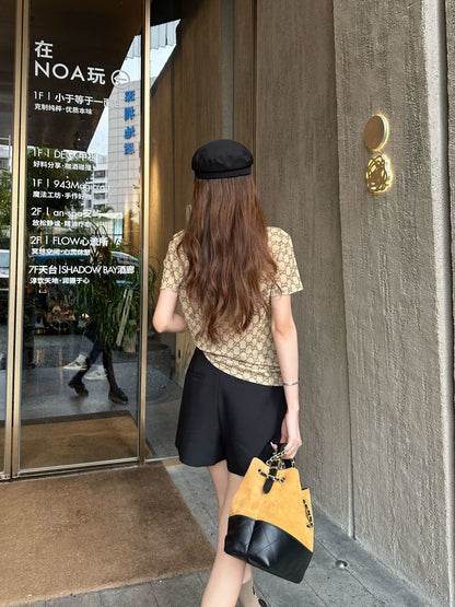 26ss Monogram mesh T-shirt
