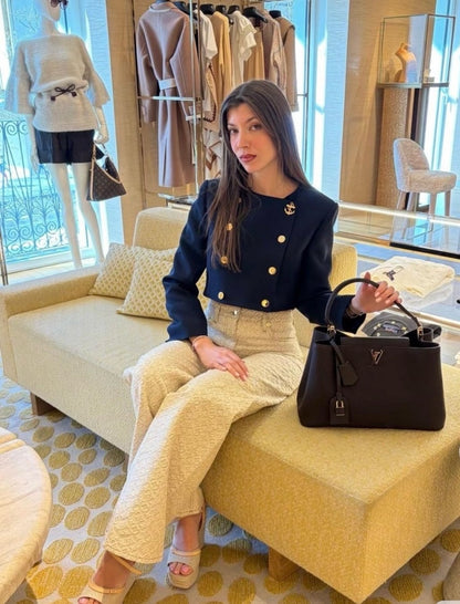 26ss Short double-breasted coat
