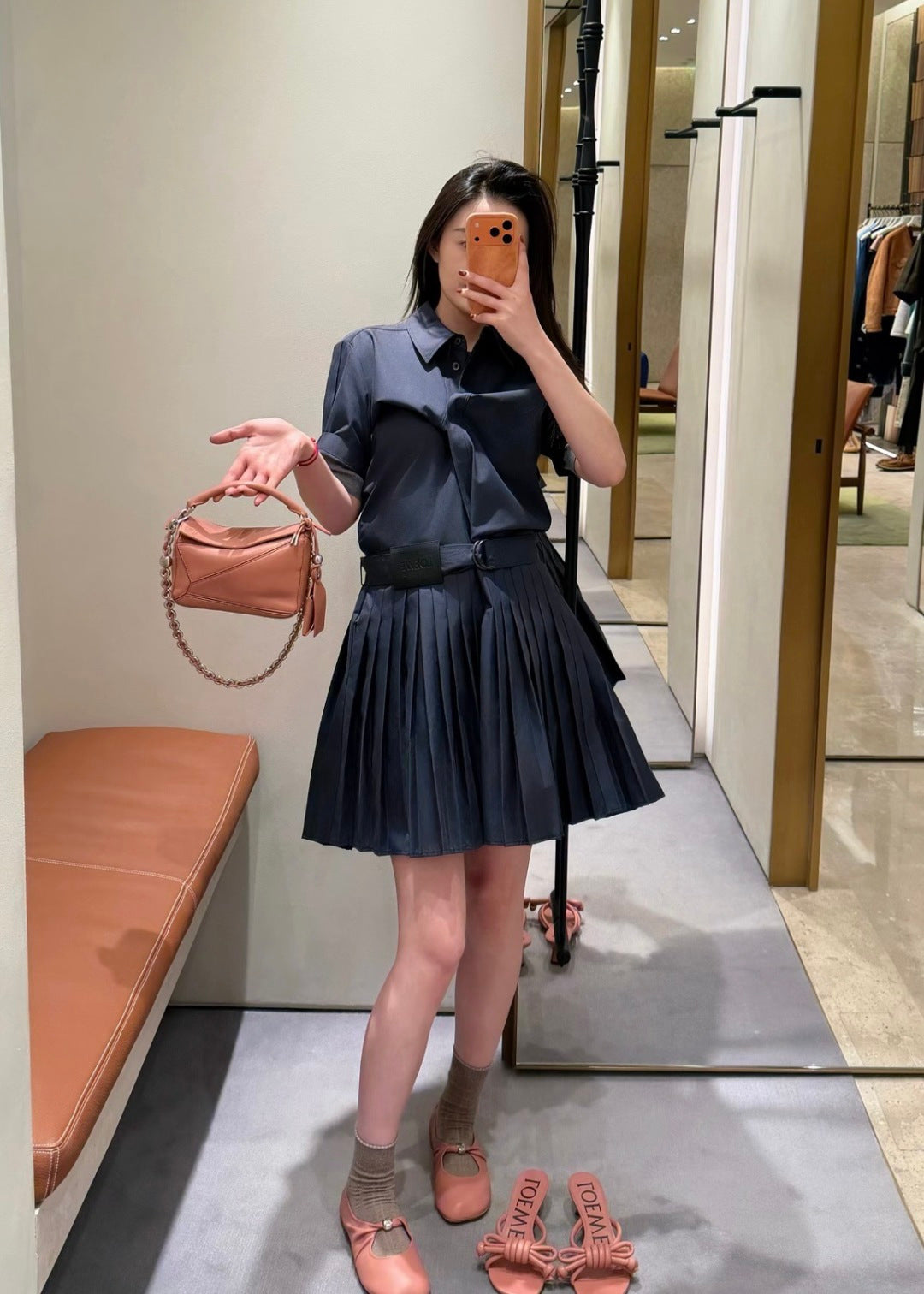 26ss Pleated Skirt Dress