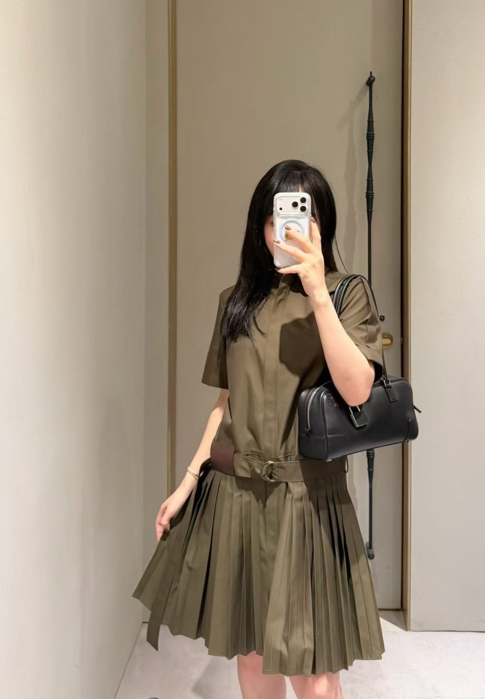 26ss Pleated Skirt Dress
