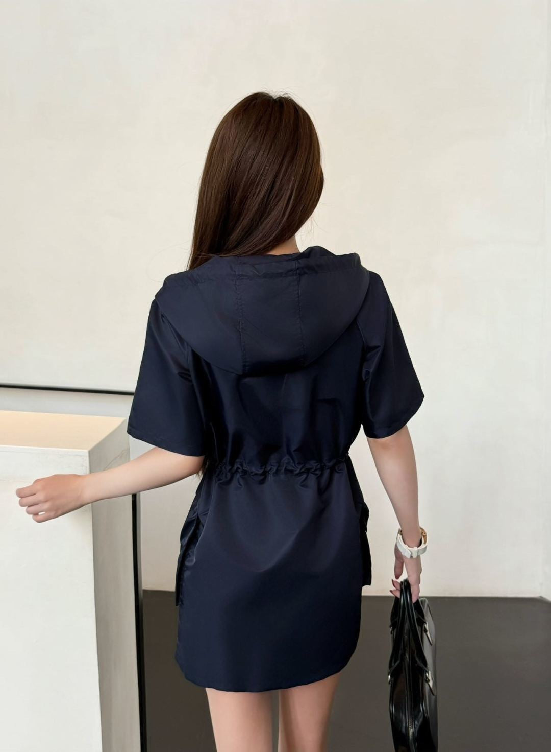 26ss Hooded Nylon Dress