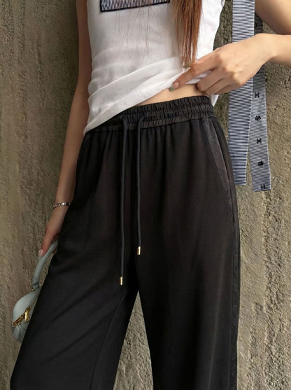 26ss Patchwork straight-leg pants
