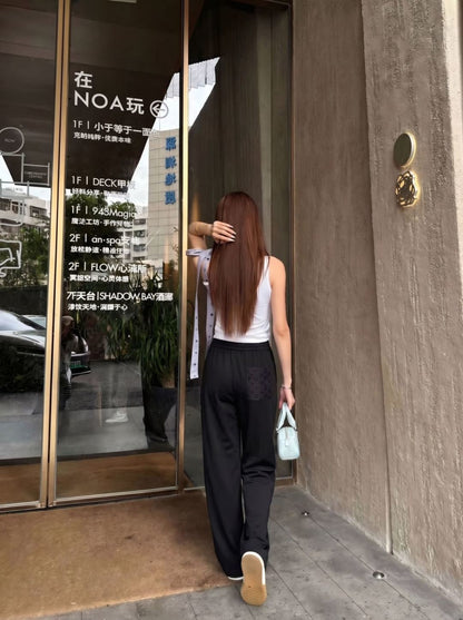 26ss Patchwork straight-leg pants