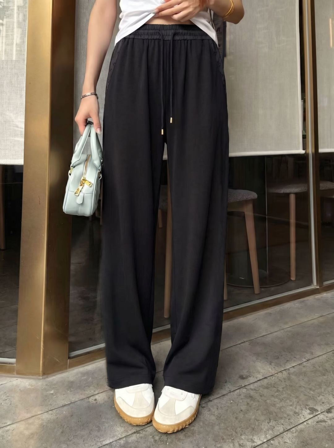 26ss Patchwork straight-leg pants