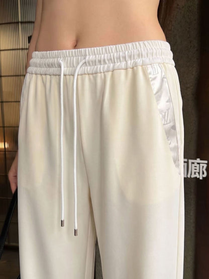 26ss Patchwork straight-leg pants