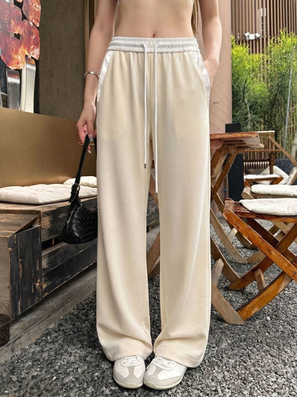 26ss Patchwork straight-leg pants