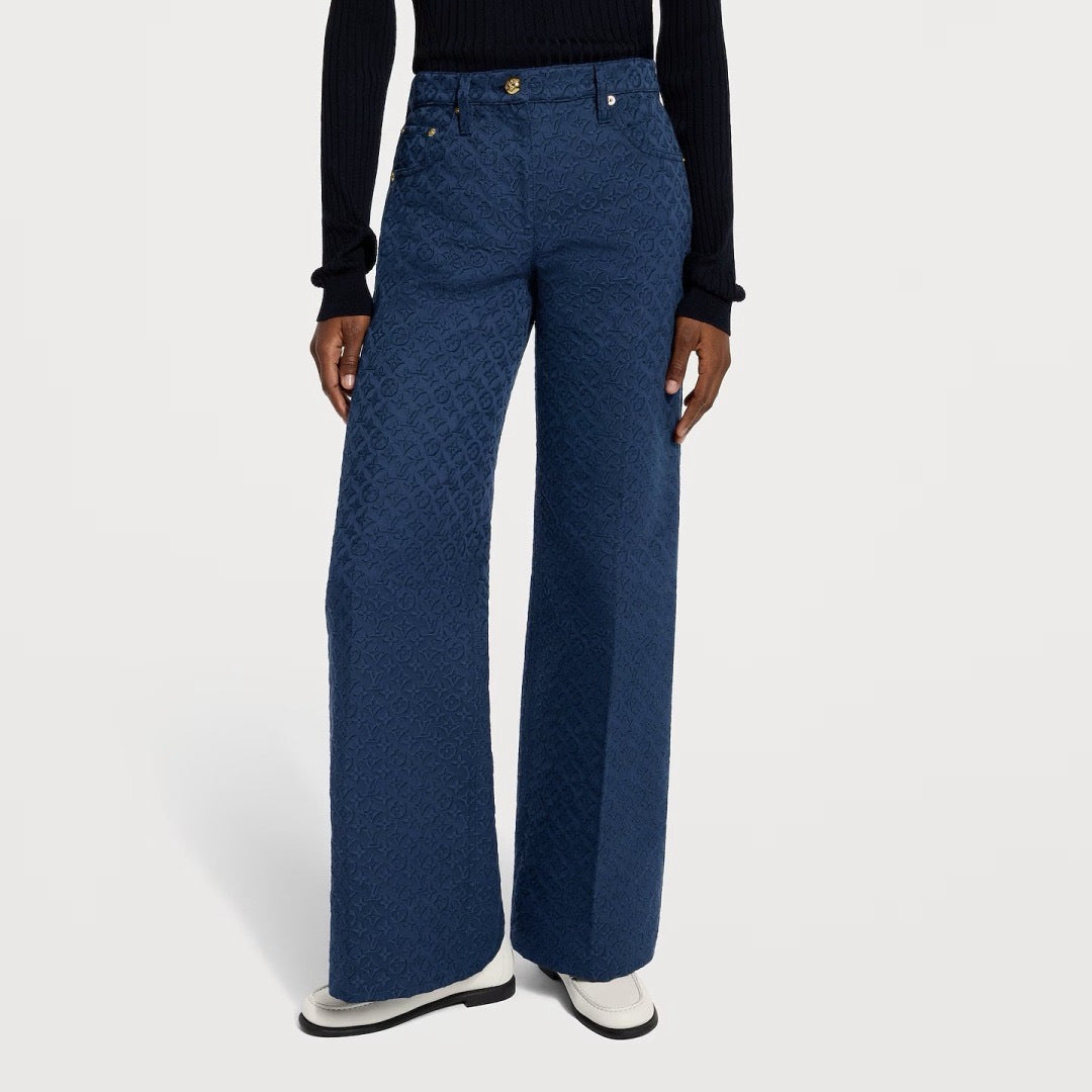26ss Jacquard Straight Leg Pants