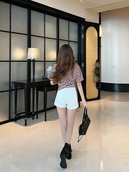 26ss Navy-style striped T-shirt