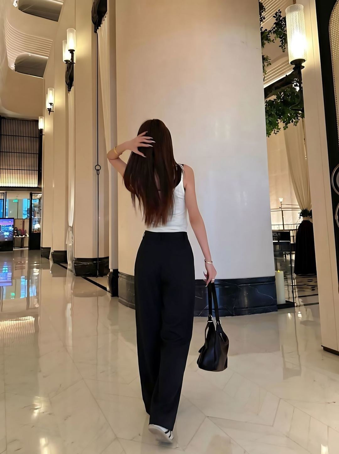 26ss Embroidered Straight-Leg Pants