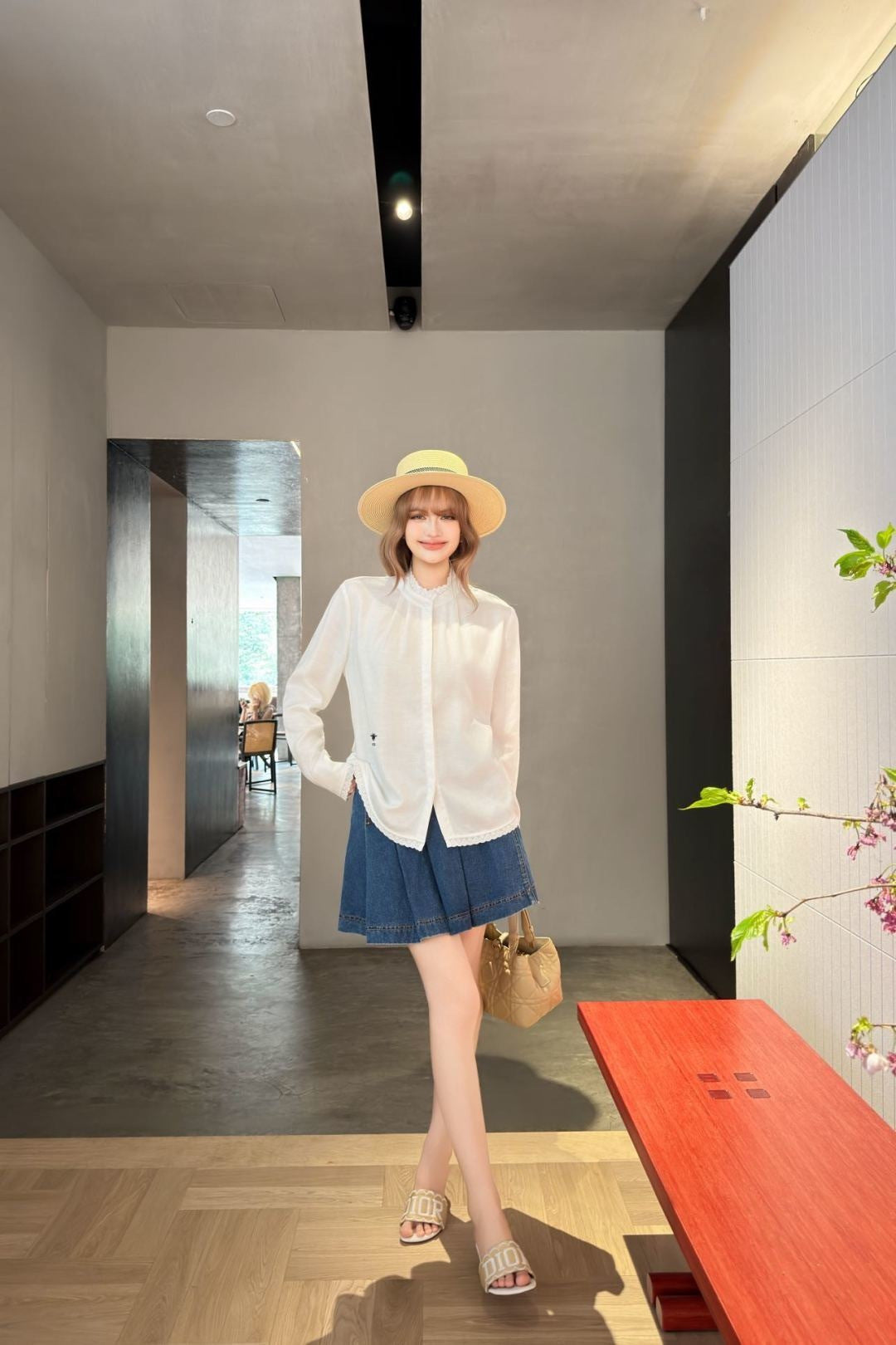 26ss Embroidered Decorative Stand Collar Shirt