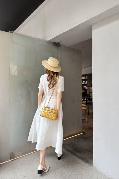 26ss Metal-embellished dress