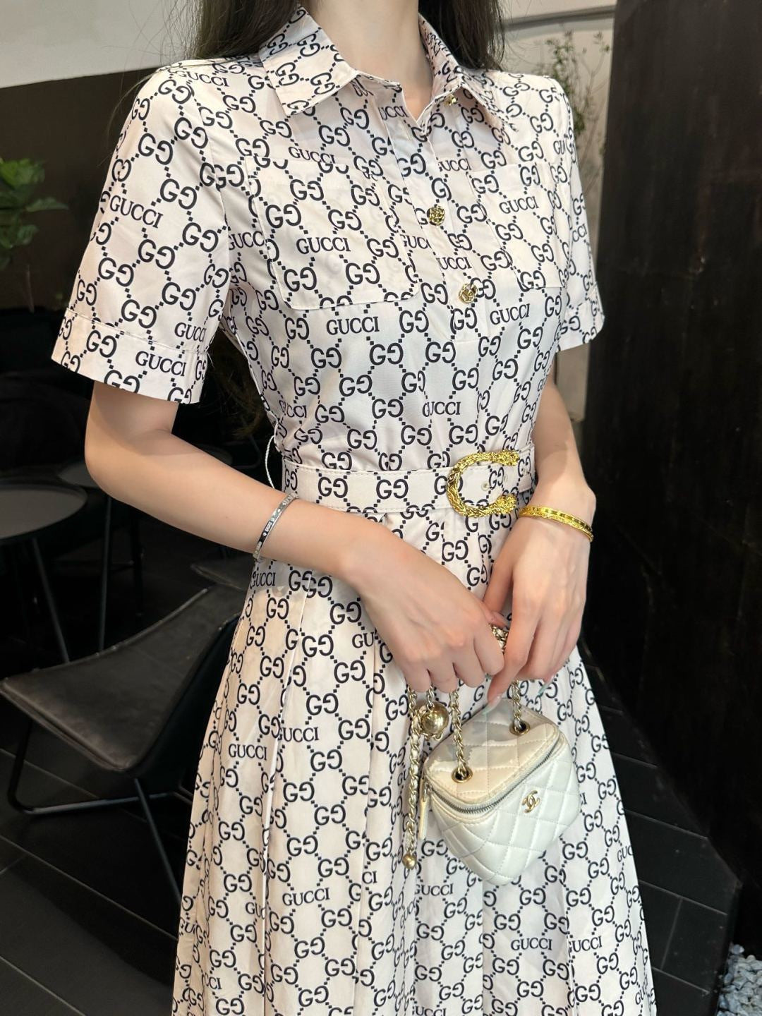 26ss Printed Long Dress