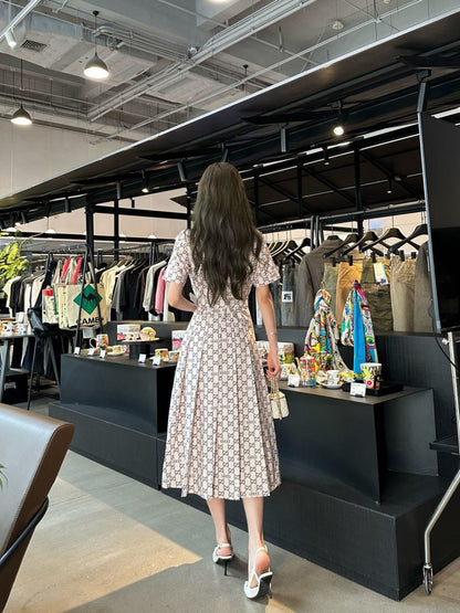 26ss Printed Long Dress
