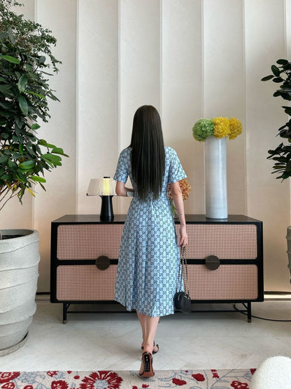 26ss Printed Long Dress
