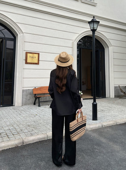 26ss Hardware Decoration Straight-Leg Pants