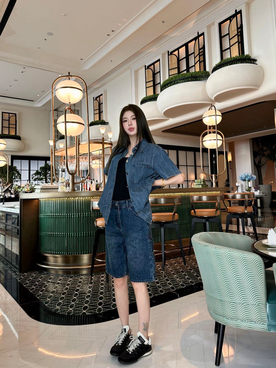 26ss Denim Short-Sleeve Shirt
