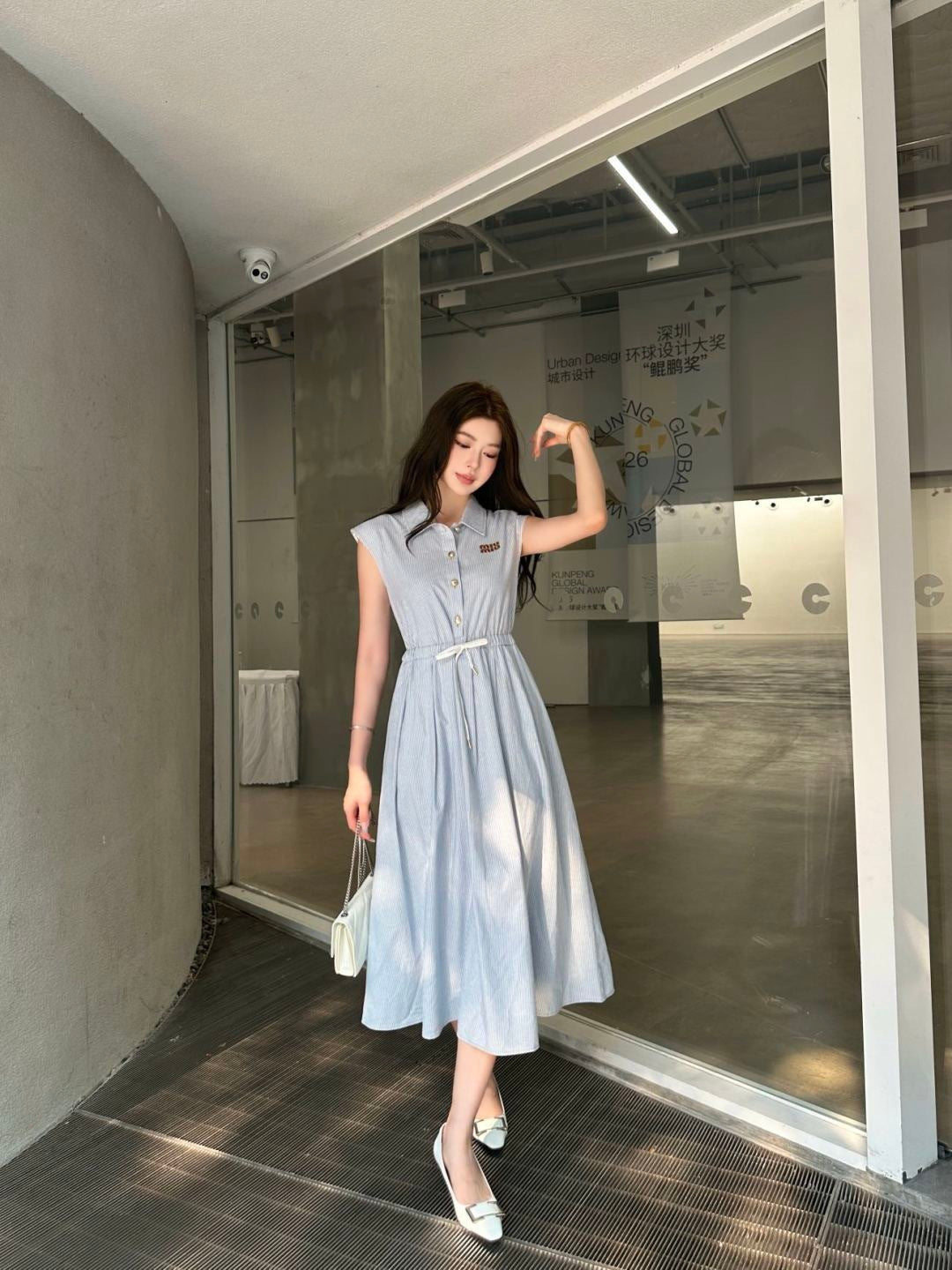 26ss Collared Long Dress