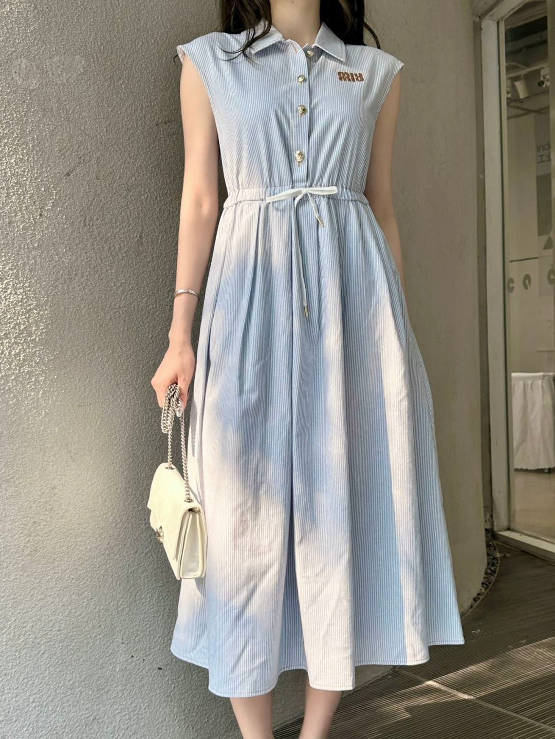26ss Collared Long Dress