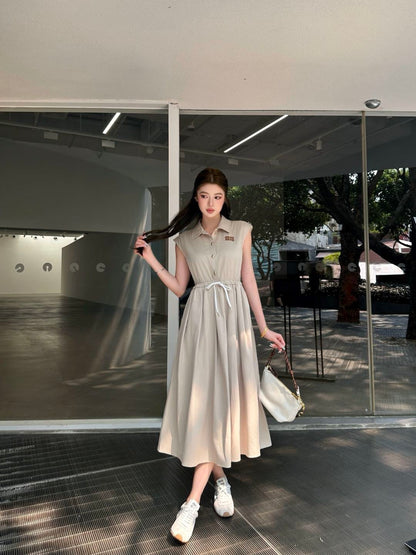 26ss Collared Long Dress